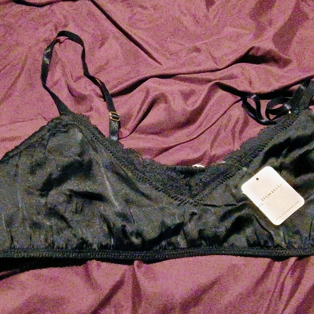 Elegant Black Lace Bralette